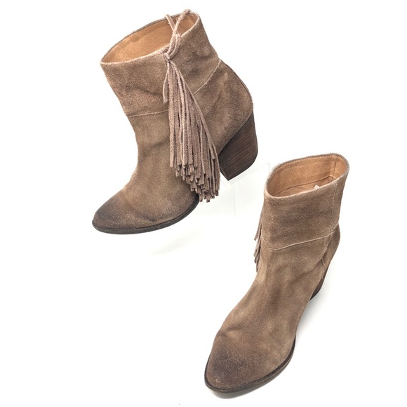 Jeffrey Campbell fringe ankle boot suede Rosnell 9 - Picture 2 of 13